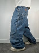 Carpenter Carhartt Jean Bleu Marine W40
