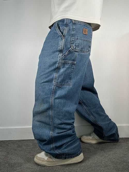Carpenter Carhartt Jean Bleu Marine W40